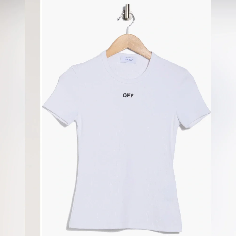 Off-White Off Stamp Rib Basic Tee - Picture 5 of 5
